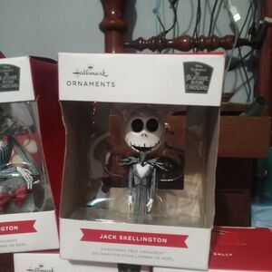 Hallmark nightmare before Christmas ornament set.